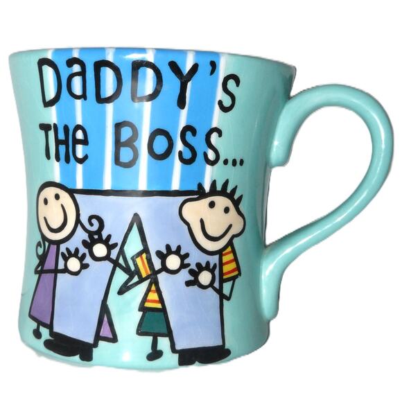 Our Name is Mud Other - Our Name Is Mud 'Daddy's The Boss... Right Mommy?' Ceramic Mug Lorrie Veasey Cup
